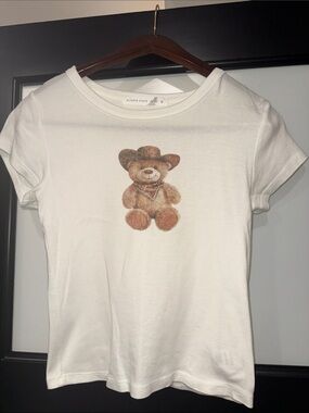 Altar’d State Cowboy Teddy Bear Graphic Tee Small EUC